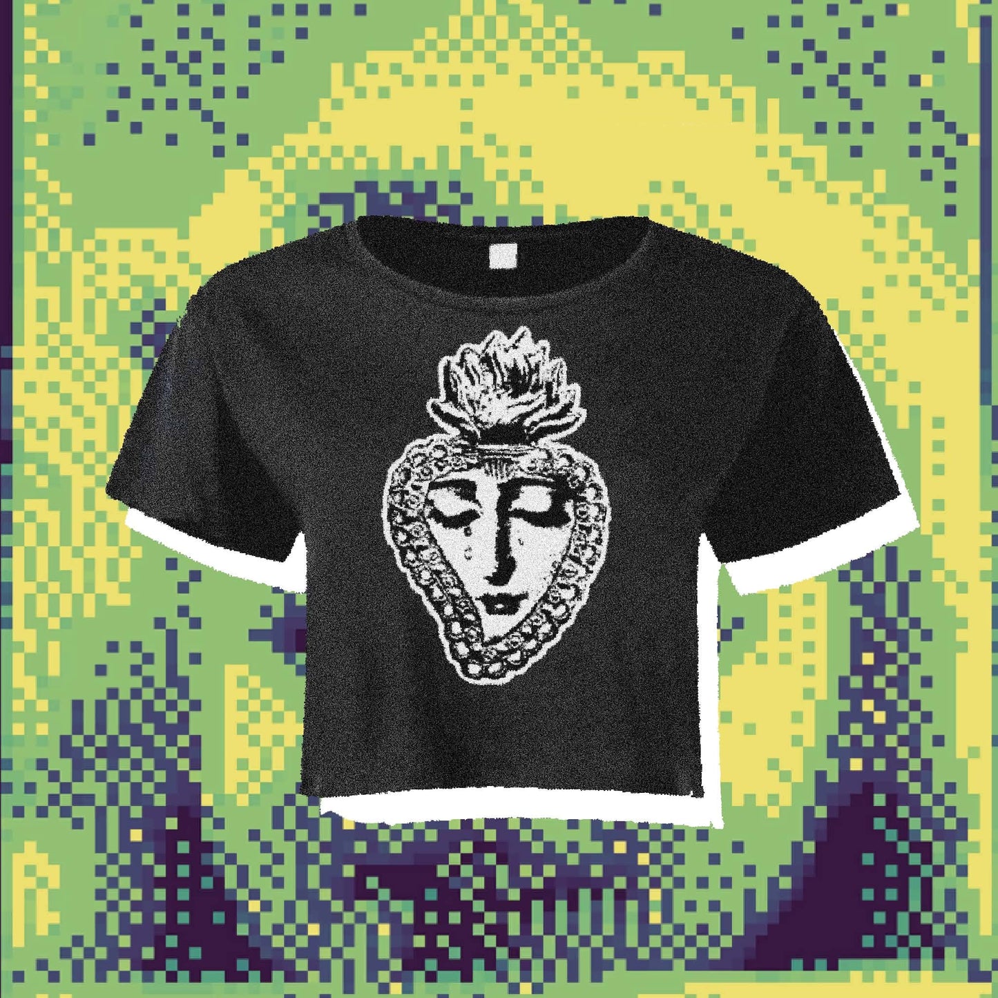 Crop top cœur sacré